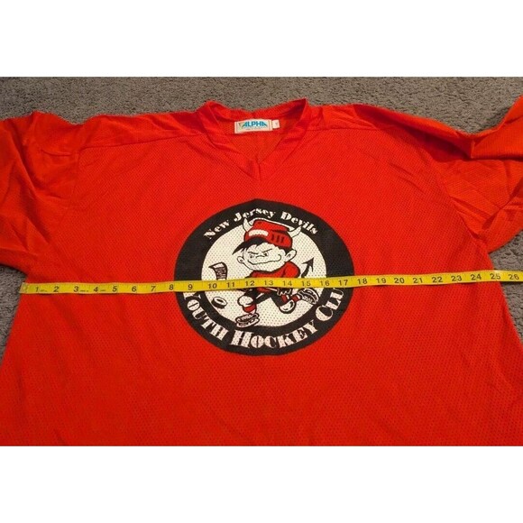 Vintage Alpha Sportswear New Jersey Devils Hockey Club Jersey Men’s XL - Picture 5 of 6